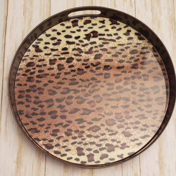 Precidio Vintage Leopard Melamine Tray, Dramatic🐆 - Picture 2 of 7